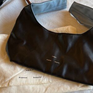 Proenza Schouler Black and Gray Shoulder Bag